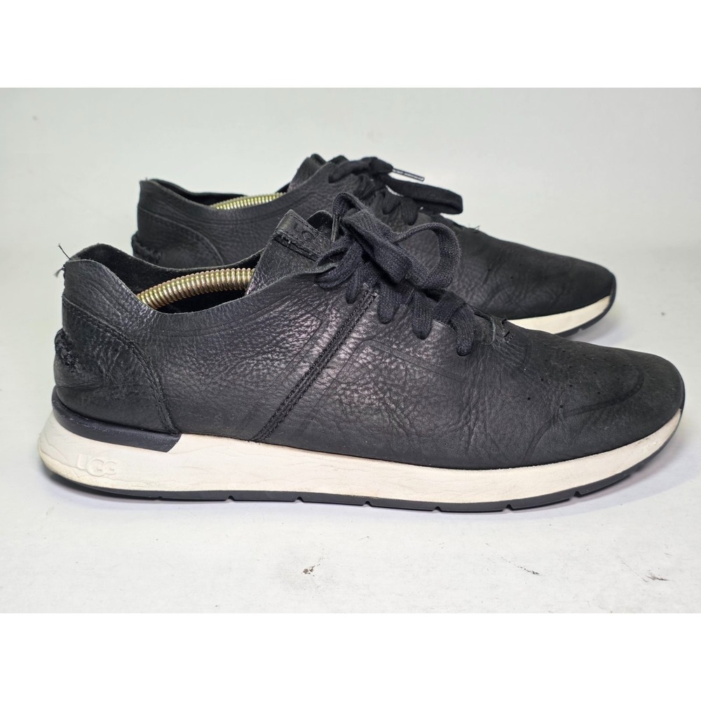 UGG Adaleen Women's Sneakers Size‎ 11 Black Leather Walking Shoes 1109539